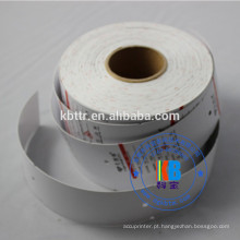 etiquetas brancas do plástico da etiqueta do cartão do vestuário da roupa da impressão do papel em branco feito sob encomenda